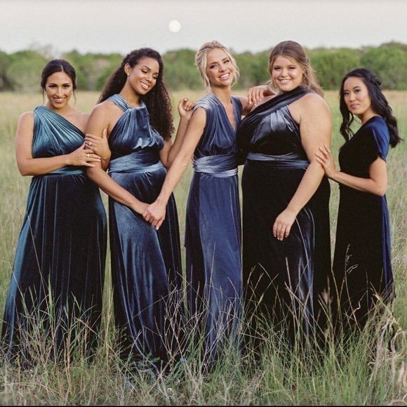 REVELRY Micah convertible velvet dress - Picture 6 of 6